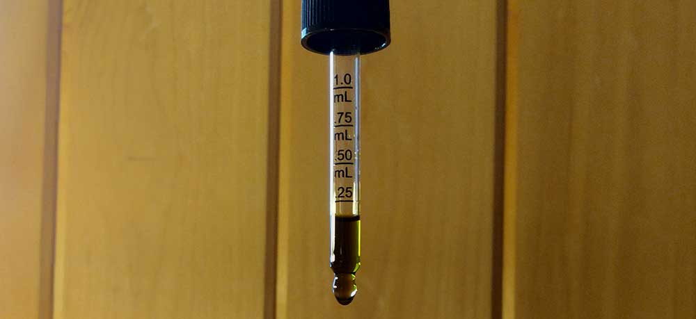 CBD oil graduated eyedropper